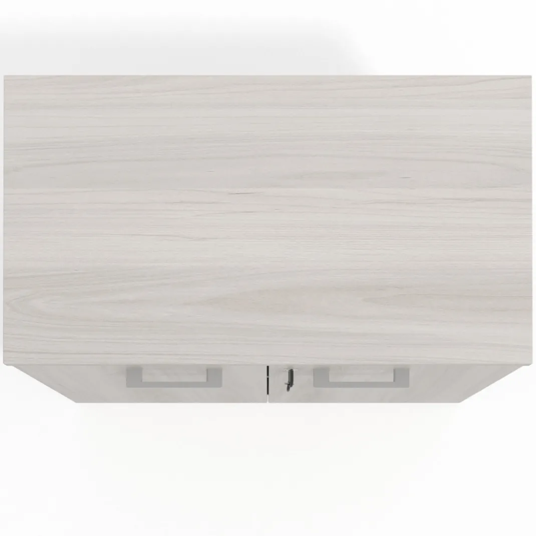 Armario de oficina Basic 2 alturas, medida 78x80 con puertas