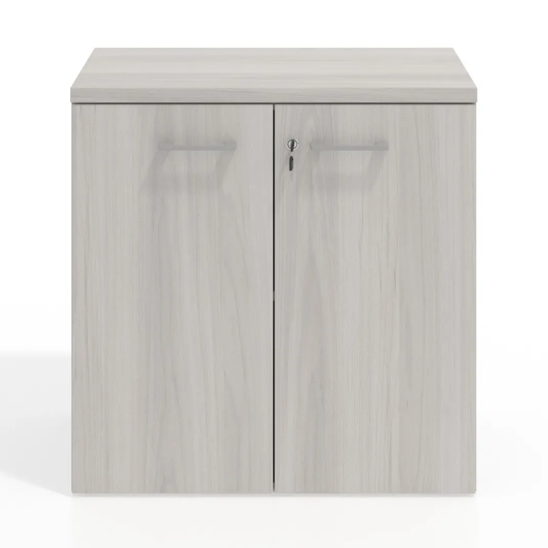 Armario de oficina Basic 2 alturas, medida 78x80 con puertas