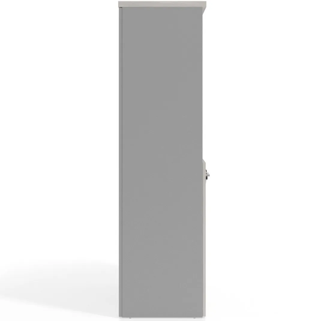 Armario de oficina Basic, medida 155x80cm con puerta baja
