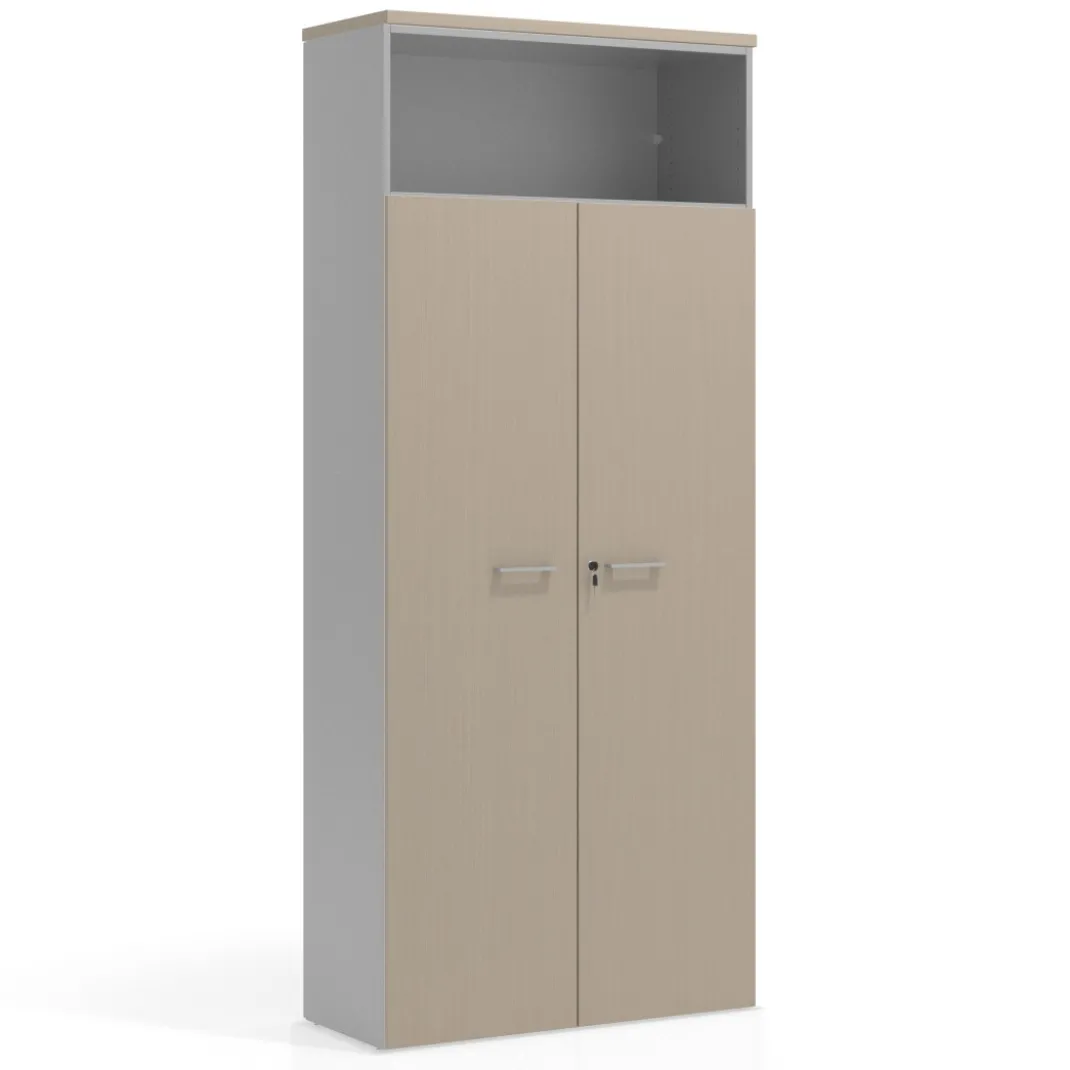 Armario de oficina Colors con puerta+ repisa, medida 236x100