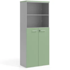 Armario de oficina Colors con puerta mediana, medida 193x80