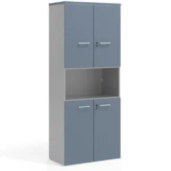 Armario de oficina Colors con doble puerta mediana, medida 193x80