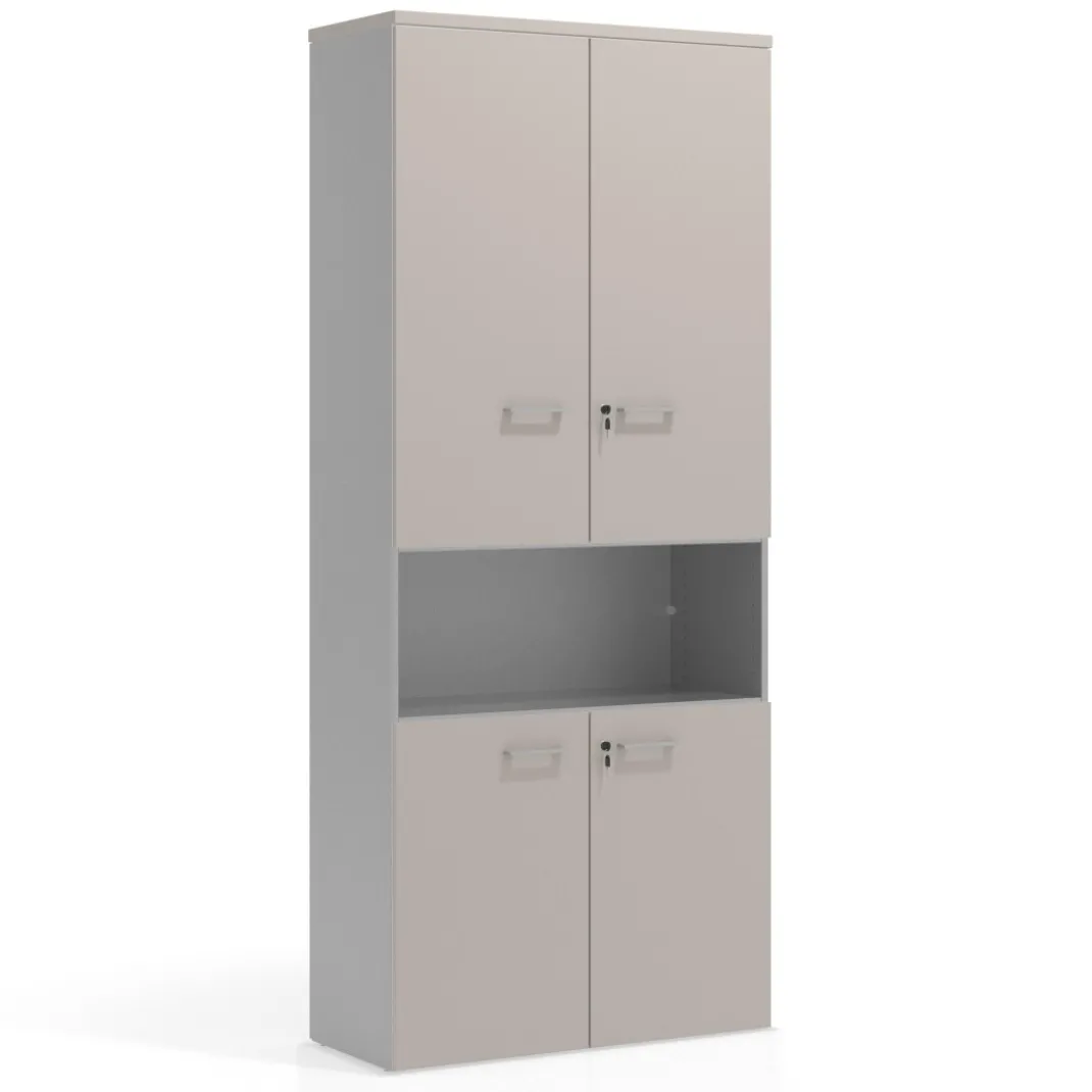 Armario de oficina Colors con doble puerta, medida 236x100