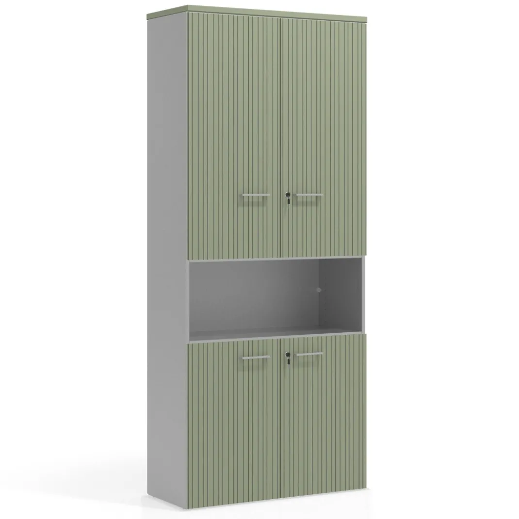 Armario de oficina Colors con doble puerta, medida 236x100