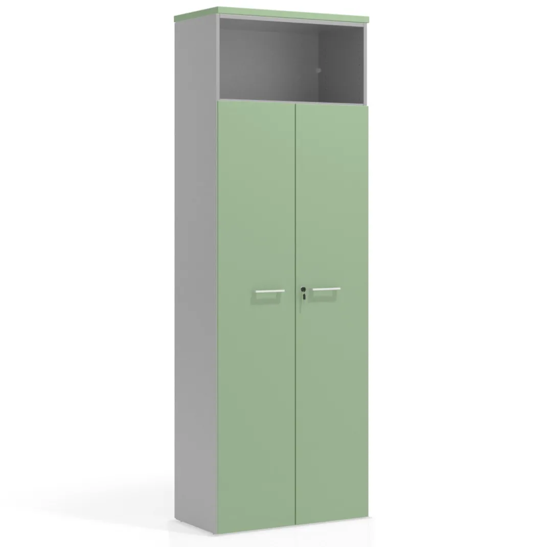 Armario de oficina Colors con puerta+ repisa, medida 236x80