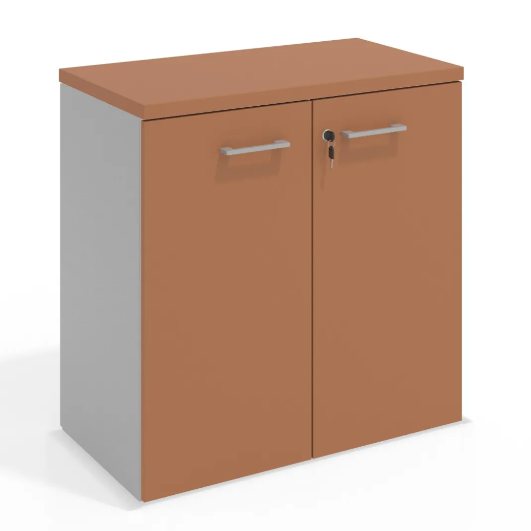Armario de oficina Colors, medida 78x80 con puertas