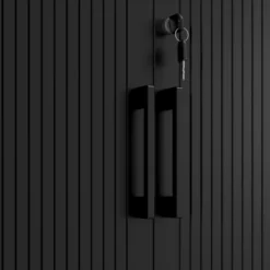 Armario de persiana Strong 185x92cm, estructura negro