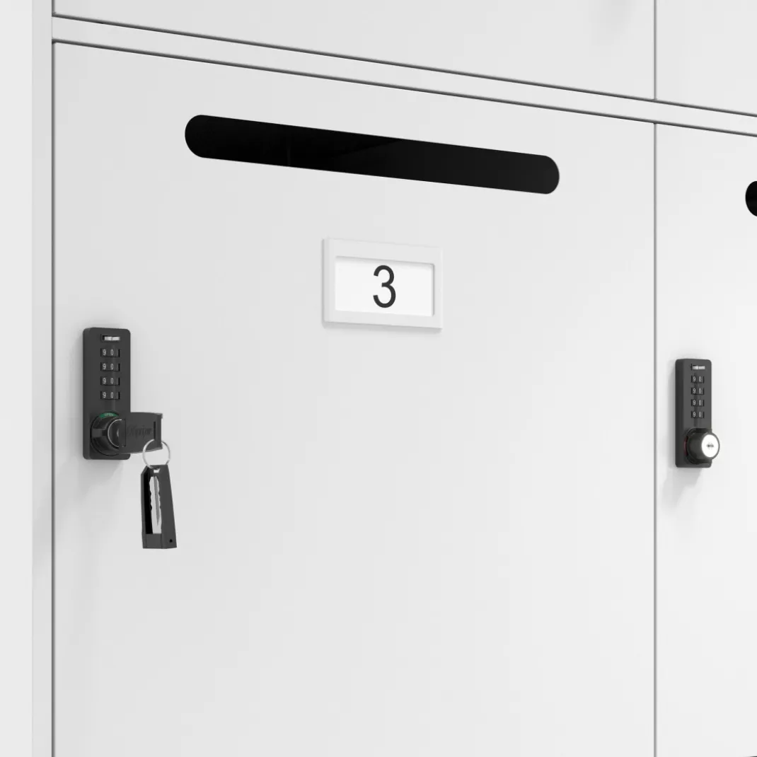 Armario taquilla con buzón MailBox, 8 compartimentos con cerradura