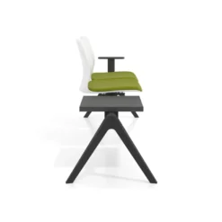 Bancada Sala de Espera Nexus 2 asientos + mesa, pata nylon