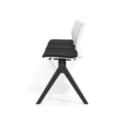 Bancada Sala de Espera Nexus 3 asientos + mesa, pata aluminio nylon