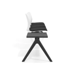 Bancada Sala de Espera Nexus 3 asientos + mesa, pata aluminio nylon