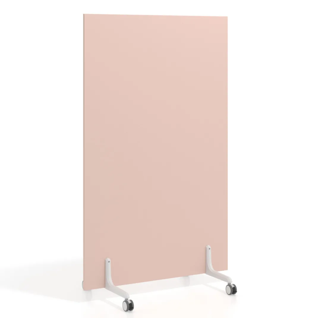 Biombo separador pared móvil Hover en melamina, posición vertical, ancho 100cm