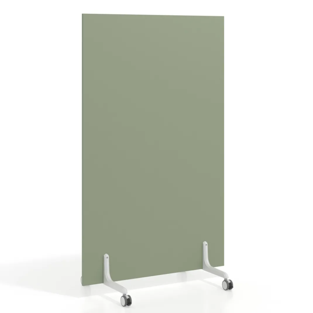 Biombo separador pared móvil Hover en melamina, posición vertical, ancho 100cm