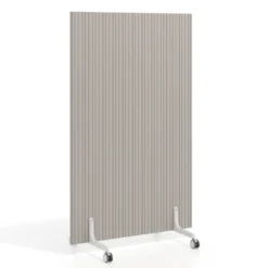 Biombo separador pared móvil Hover en melamina, posición vertical, ancho 100cm