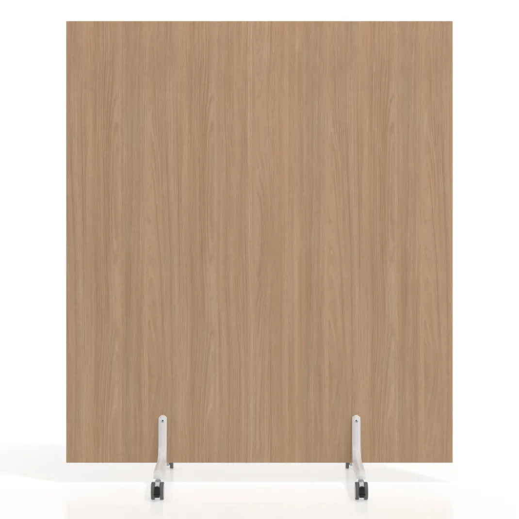 Biombo separador pared móvil Hover en melamina, posición vertical, ancho 140cm