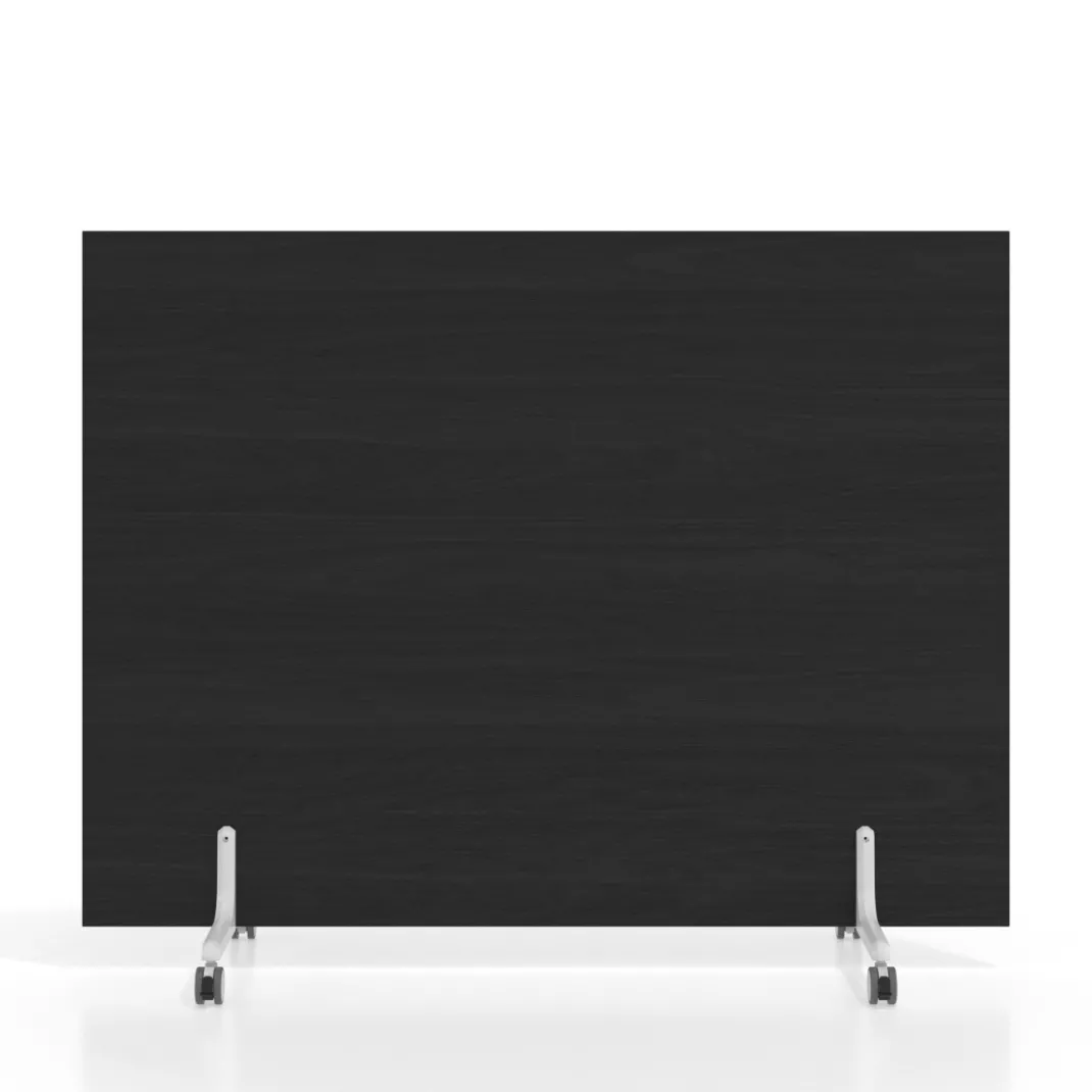 Biombo separador pared móvil Hover en melamina, posición horizontal, alto 120cm