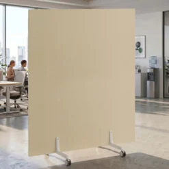 Biombo separador pared móvil Hover en melamina, posición vertical, ancho 140cm