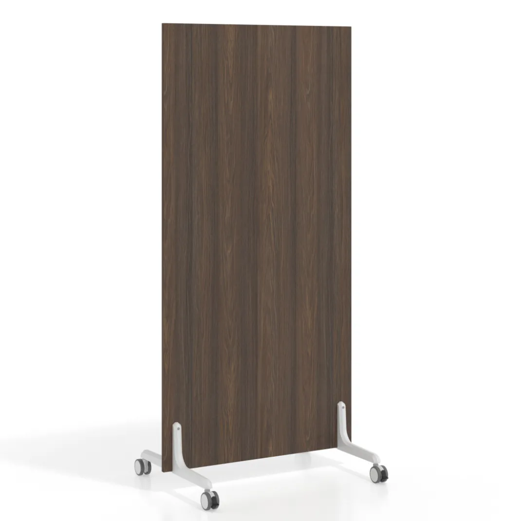 Biombo separador pared móvil Hover en melamina, posición vertical, ancho 80cm