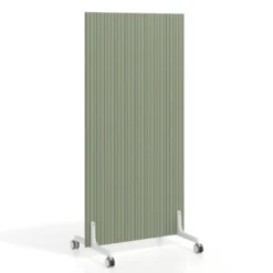 Biombo separador pared móvil Hover en melamina, posición vertical, ancho 80cm