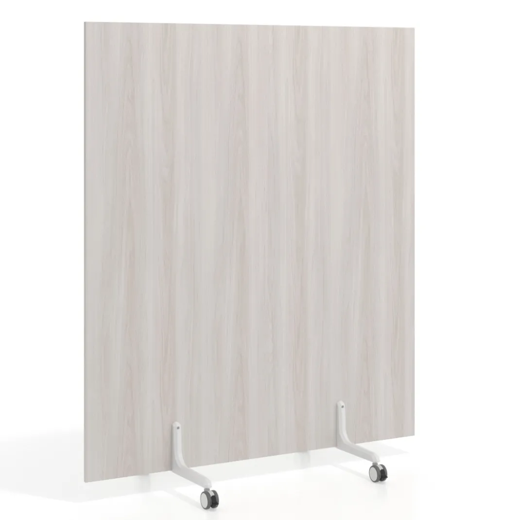 Biombo separador pared móvil Hover en melamina, posición vertical, ancho 140cm