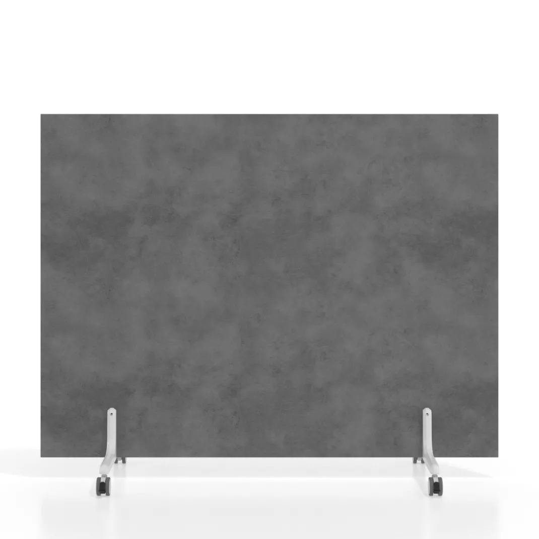 Biombo separador pared móvil Hover en melamina, posición horizontal, alto 120cm