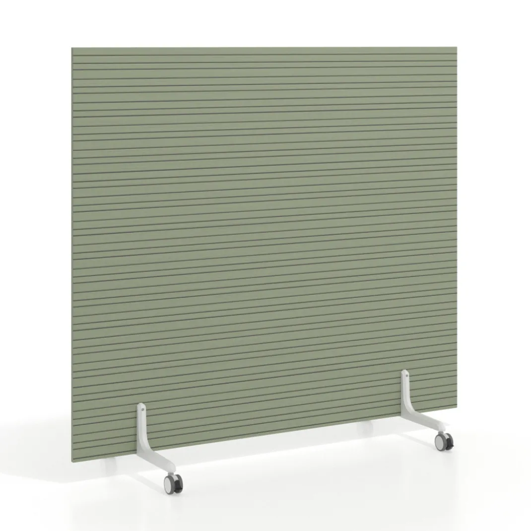 Biombo separador pared móvil Hover en melamina, posición horizontal, alto 140cm