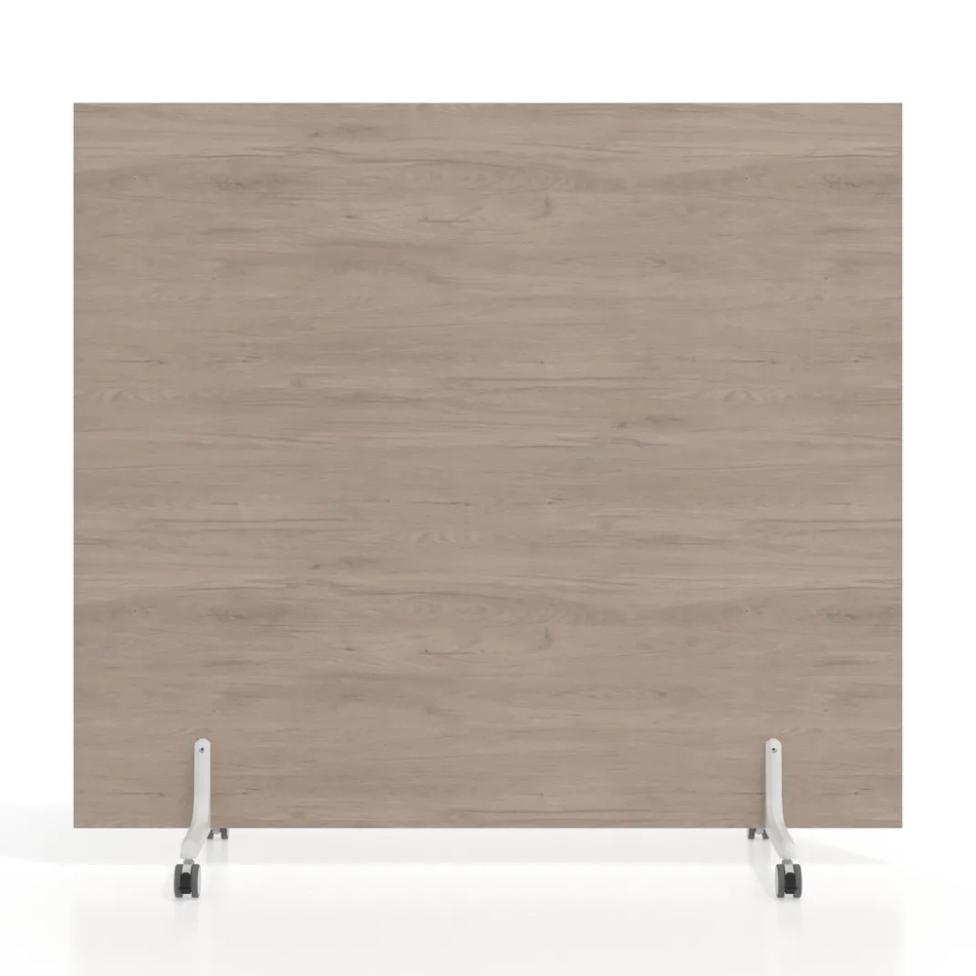 Biombo separador pared móvil Hover en melamina, posición horizontal, alto 140cm
