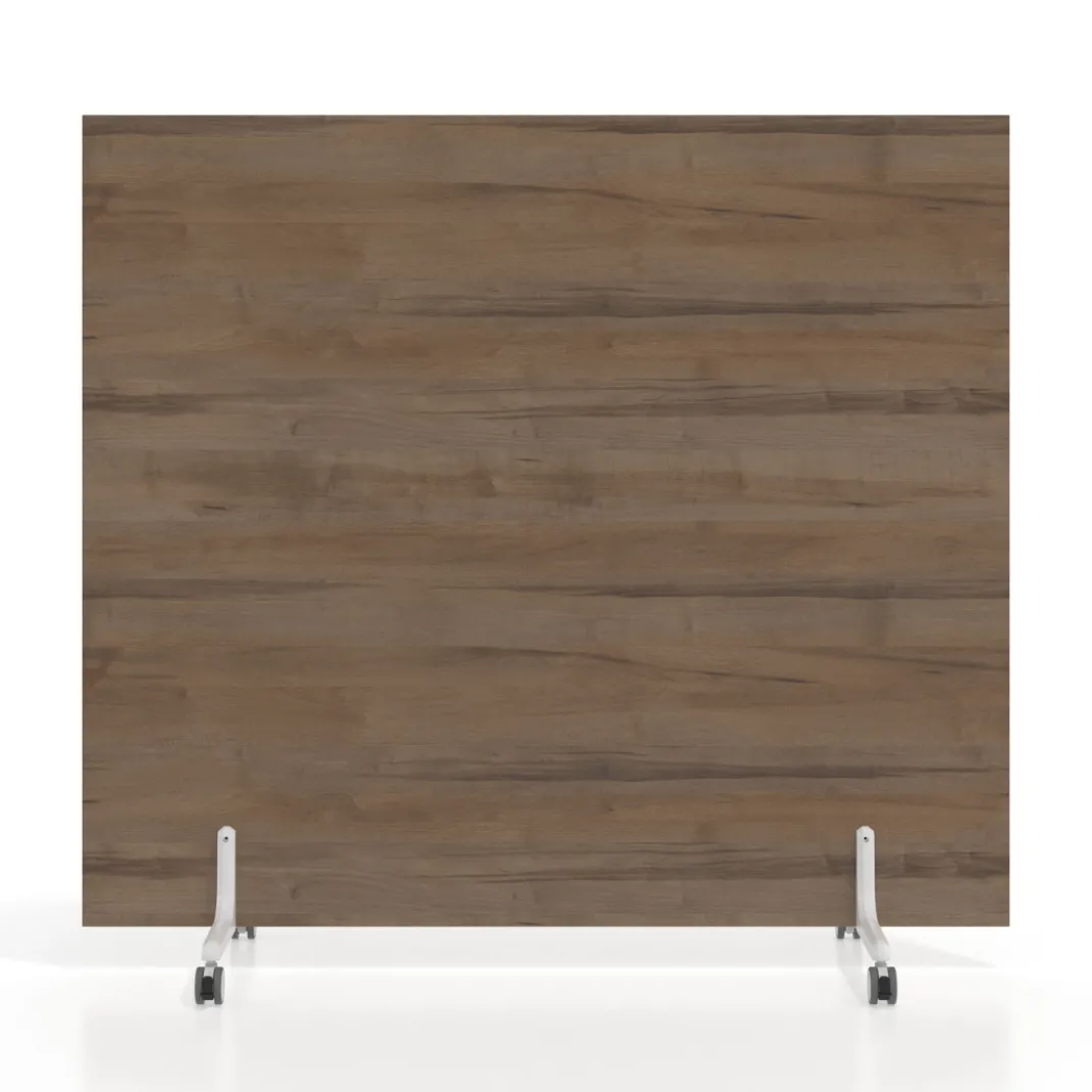 Biombo separador pared móvil Hover en melamina, posición horizontal, alto 140cm