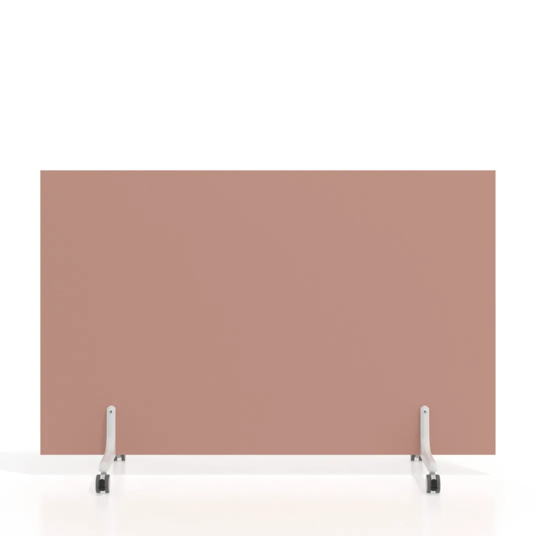 Biombo separador pared móvil Hover en melamina, posición horizontal, alto 100cm
