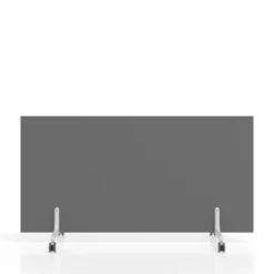 Biombo separador pared móvil Hover en melamina, posición horizontal, alto 80cm