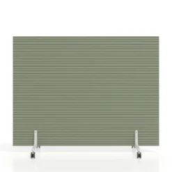 Biombo separador pared móvil Hover en melamina, posición horizontal, alto 120cm