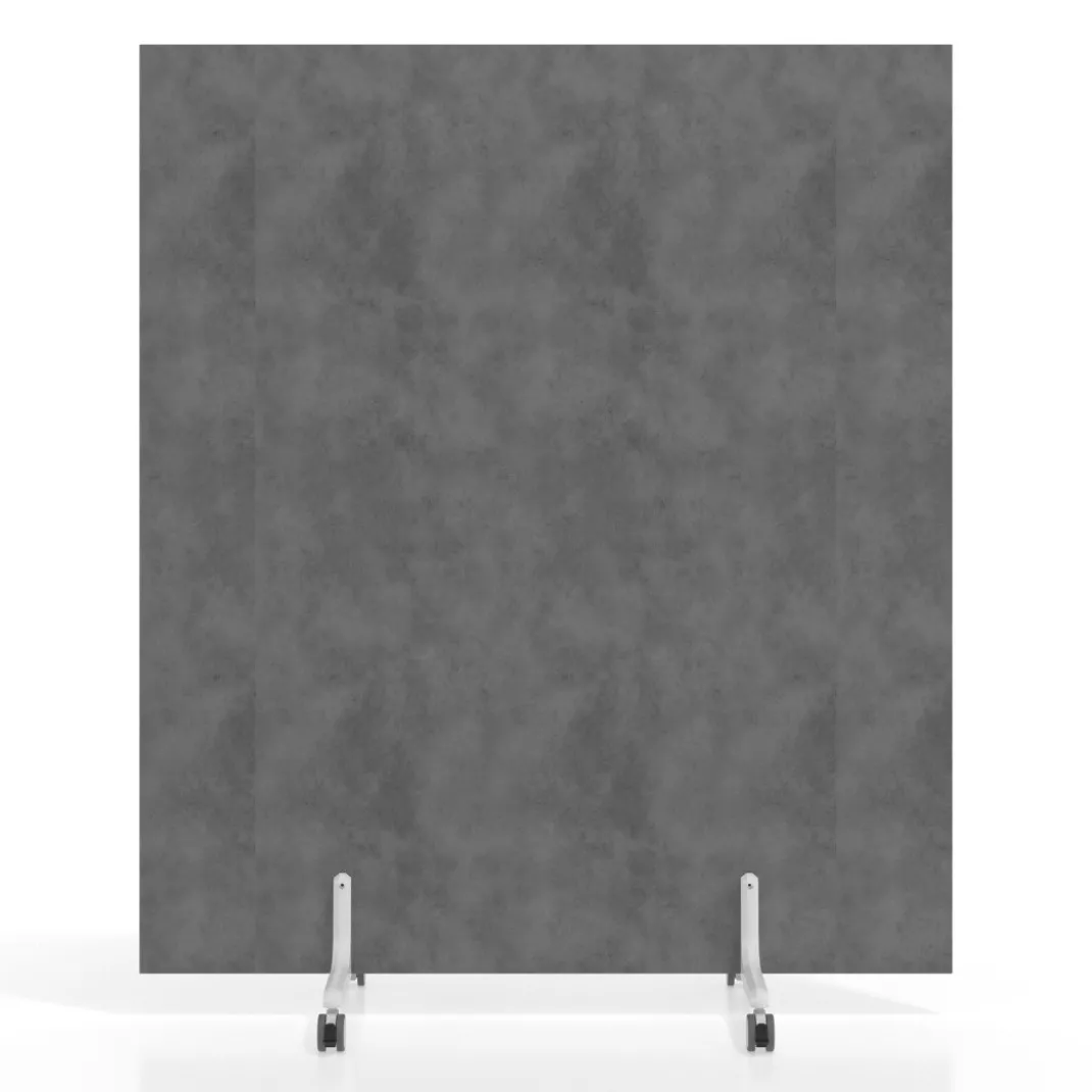 Biombo separador pared móvil Hover en melamina, posición vertical, ancho 140cm
