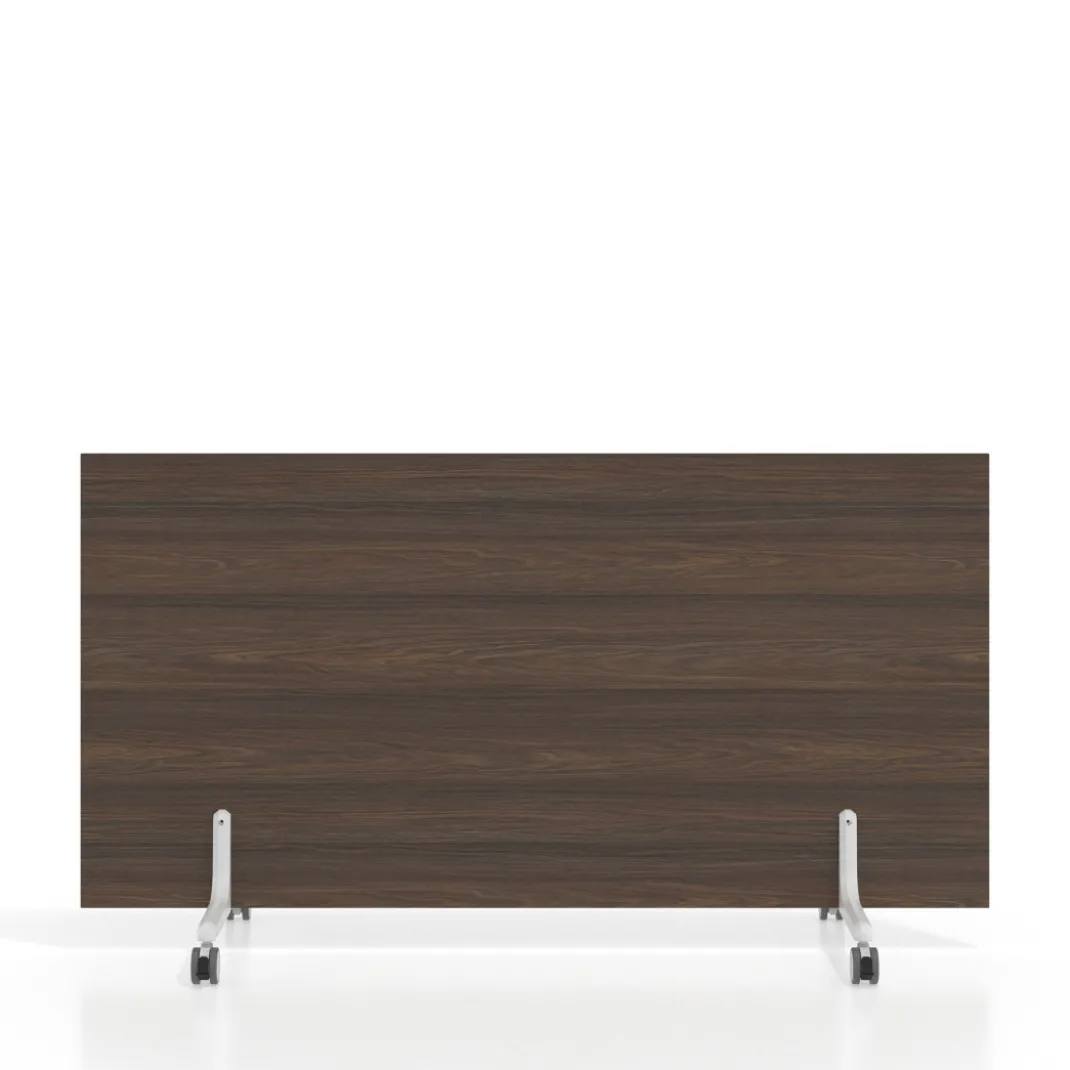 Biombo separador pared móvil Hover en melamina, posición horizontal, alto 80cm