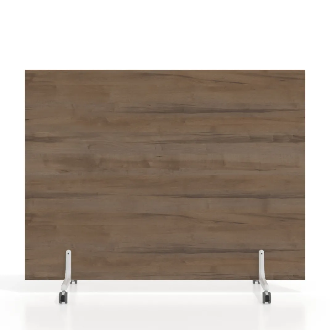 Biombo separador pared móvil Hover en melamina, posición horizontal, alto 120cm