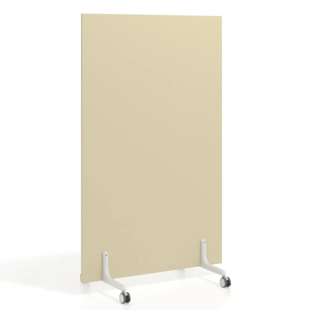 Biombo separador pared móvil Hover en melamina, posición vertical, ancho 100cm