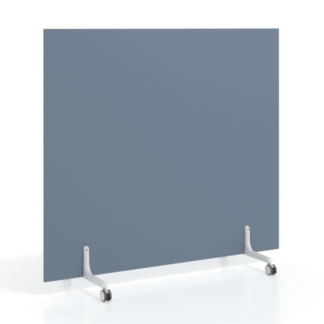 Biombo separador pared móvil Hover en melamina, posición horizontal, alto 140cm