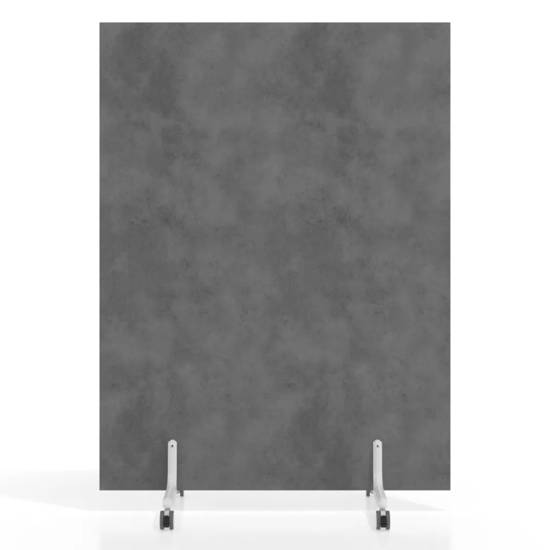 Biombo separador pared móvil Hover en melamina, posición vertical, ancho 120cm