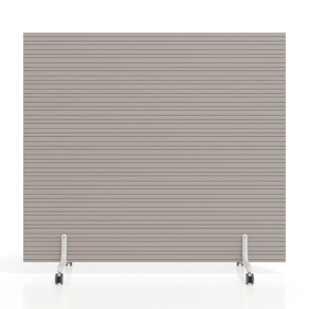 Biombo separador pared móvil Hover en melamina, posición horizontal, alto 140cm