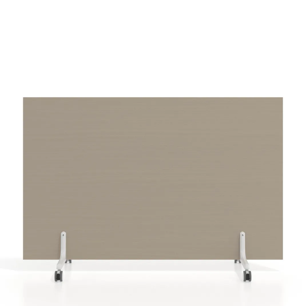 Biombo separador pared móvil Hover en melamina, posición horizontal, alto 100cm