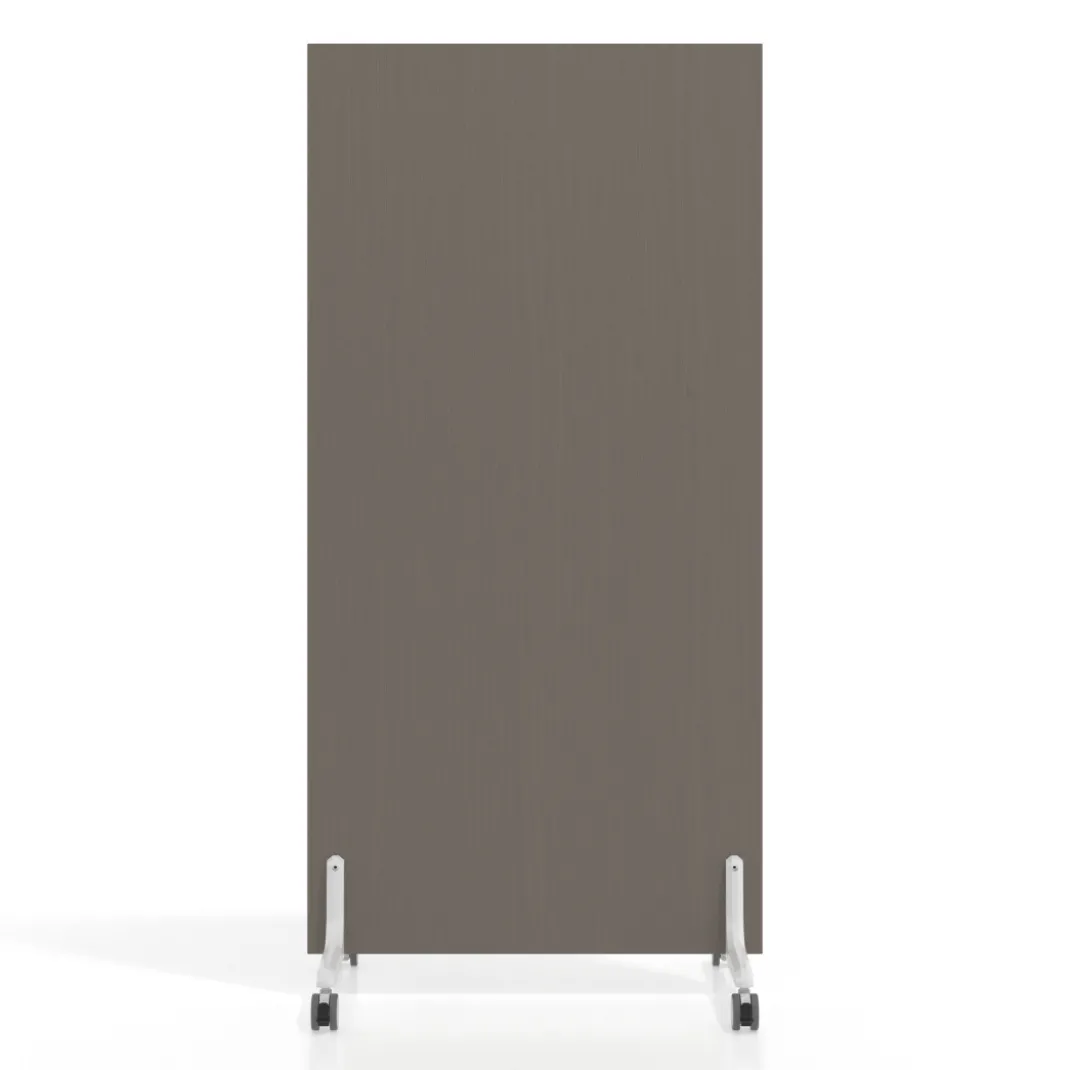 Biombo separador pared móvil Hover en melamina, posición vertical, ancho 80cm