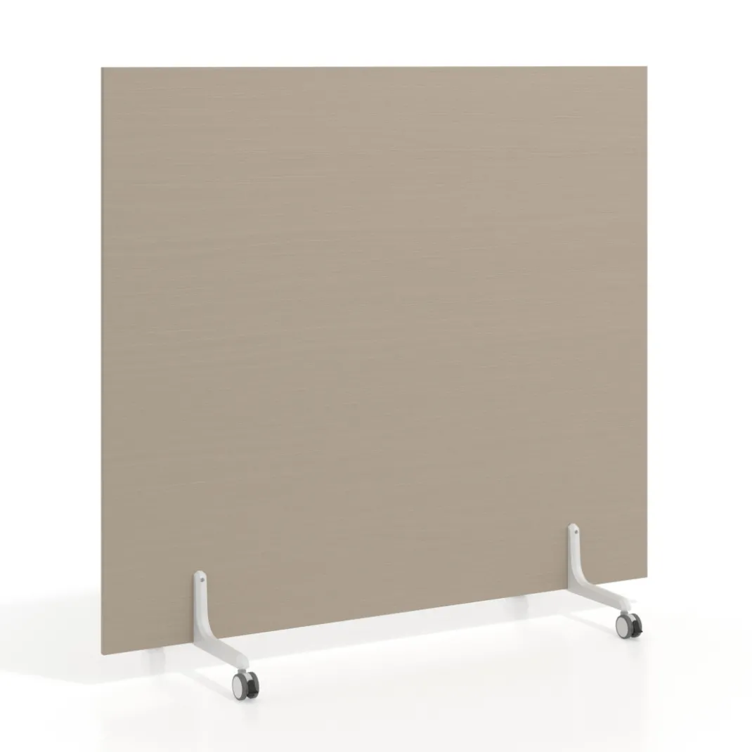 Biombo separador pared móvil Hover en melamina, posición horizontal, alto 140cm