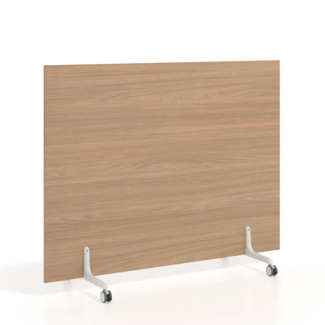 Biombo separador pared móvil Hover en melamina, posición horizontal, alto 120cm
