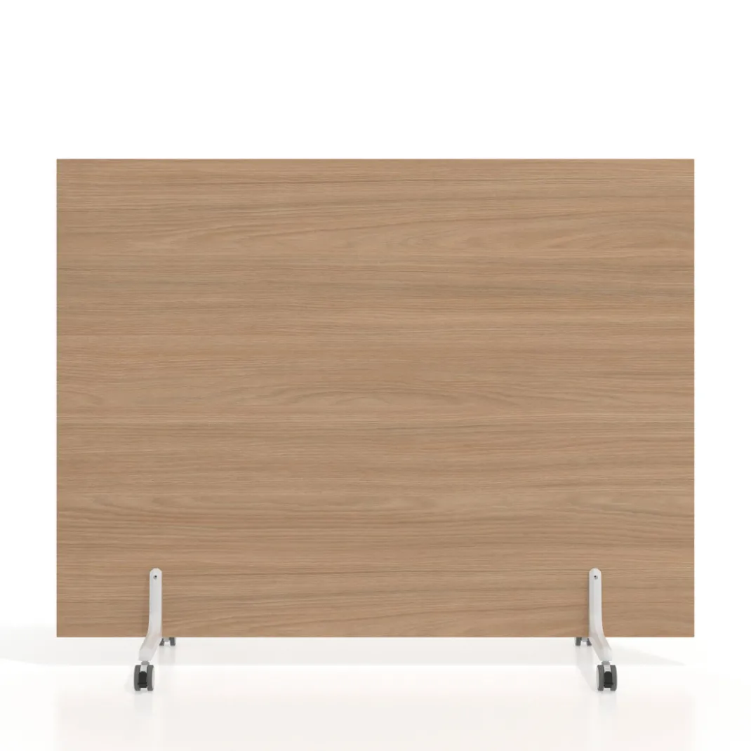 Biombo separador pared móvil Hover en melamina, posición horizontal, alto 120cm