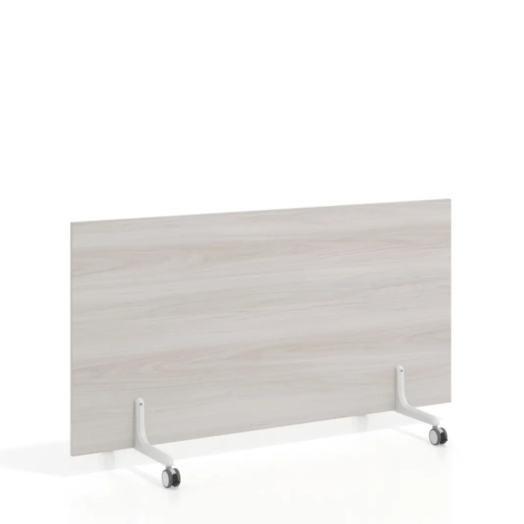Biombo separador pared móvil Hover en melamina, posición horizontal, alto 80cm