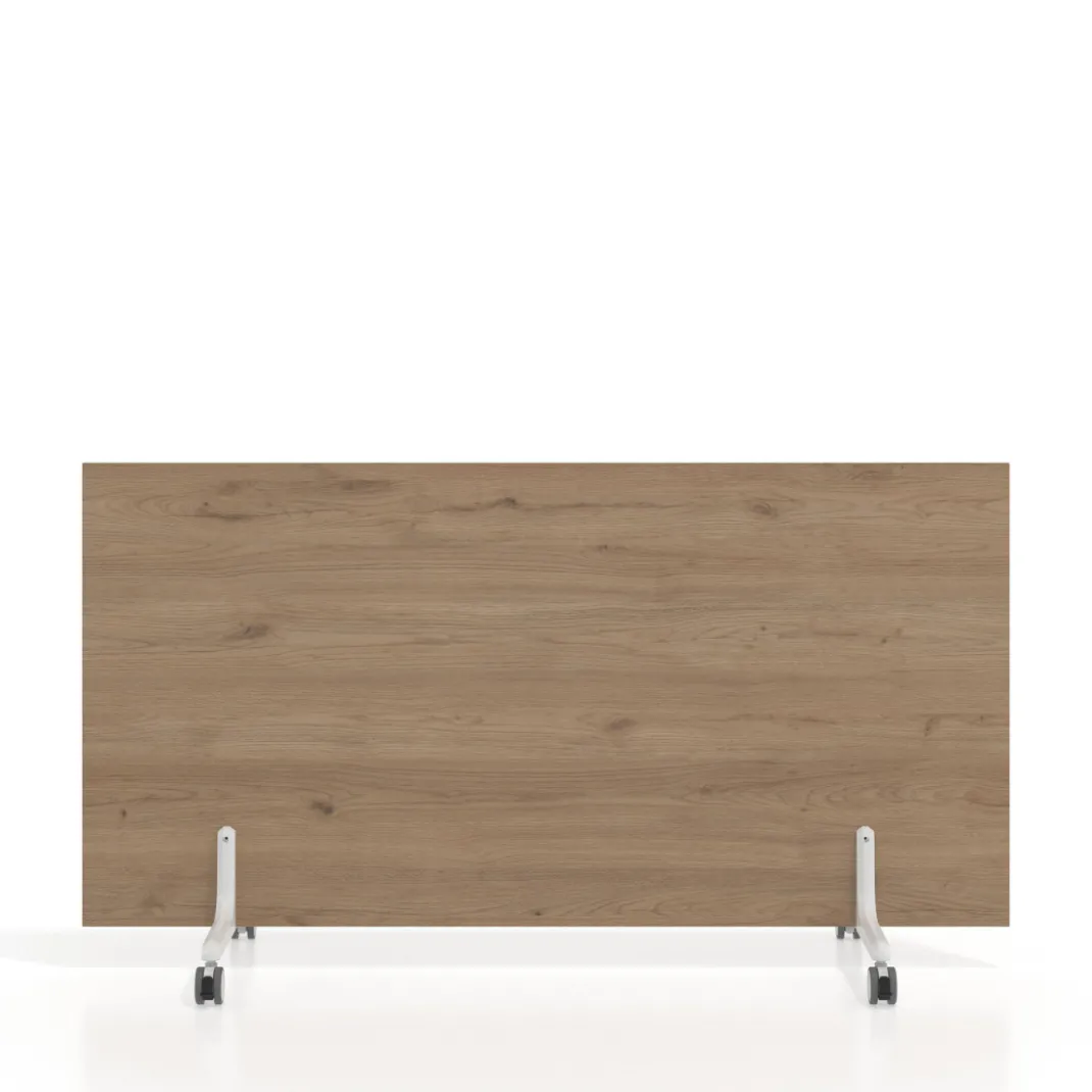 Biombo separador pared móvil Hover en melamina, posición horizontal, alto 80cm