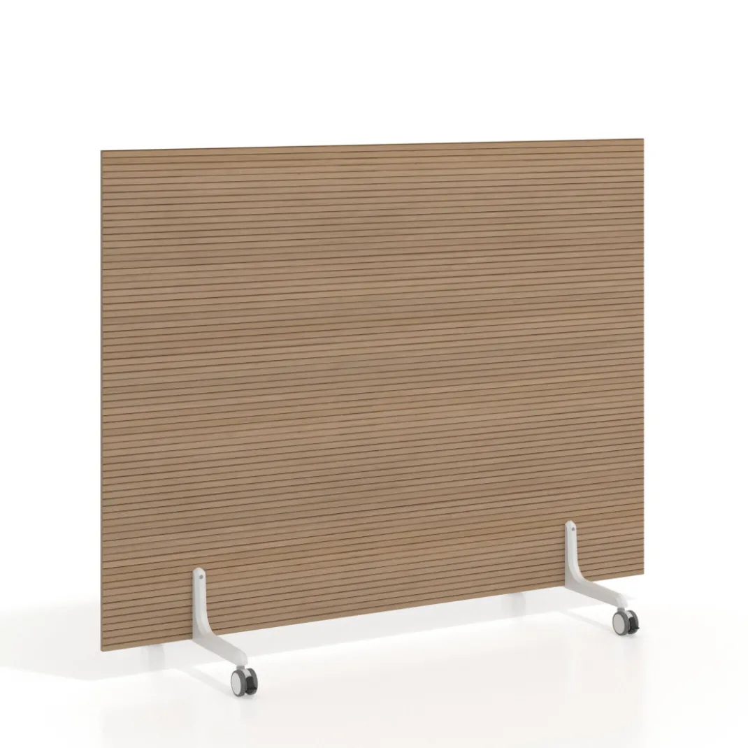 Biombo separador pared móvil Hover en melamina, posición horizontal, alto 120cm