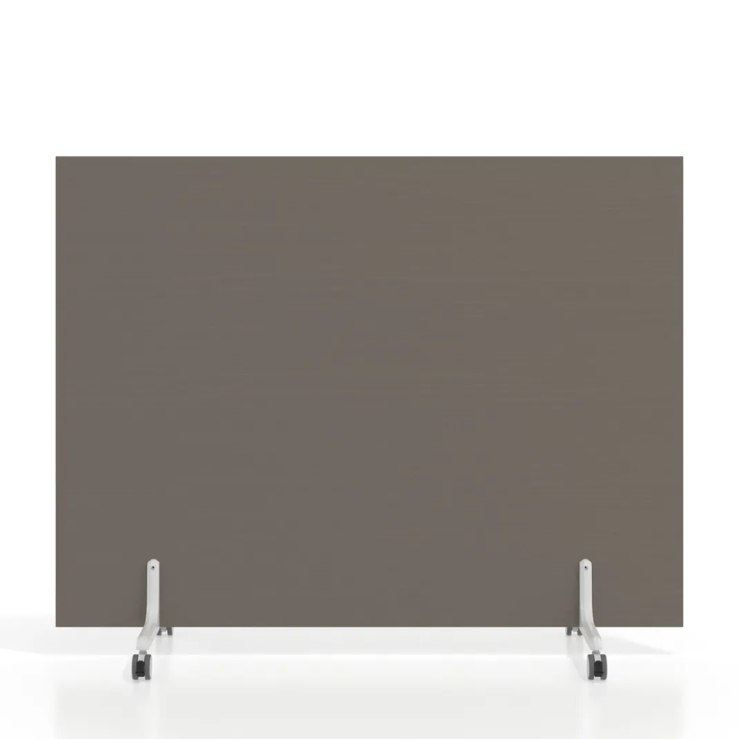 Biombo separador pared móvil Hover en melamina, posición horizontal, alto 120cm