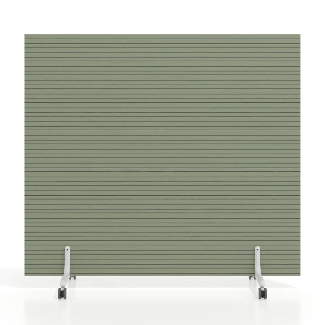 Biombo separador pared móvil Hover en melamina, posición horizontal, alto 140cm