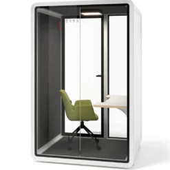 Cabina acústica Ofipod 2 personas, estructura blanca