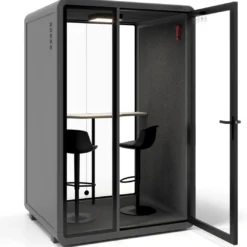 Cabina acústica Ofipod 2 personas, estructura negra